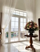 CỬA ĐI uPVC 4 CÁNH MỞ QUAY