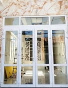 CỬA ĐI uPVC 4 CÁNH MỞ QUAY