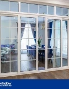 CỬA ĐI uPVC 4 CÁNH TRƯỢT