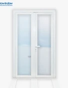 CỬA ĐI uPVC 2 CÁNH MỞ QUAY NGOÀI