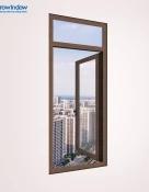 CỬA SỔ NHÔM 1 CÁNH MỞ QUAY NGOÀI