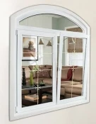 CỬA SỔ uPVC 1 CÁNH MỞ QUAY TRONG