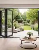 CỬA ĐI uPVC 4 CÁNH XẾP TRƯỢT