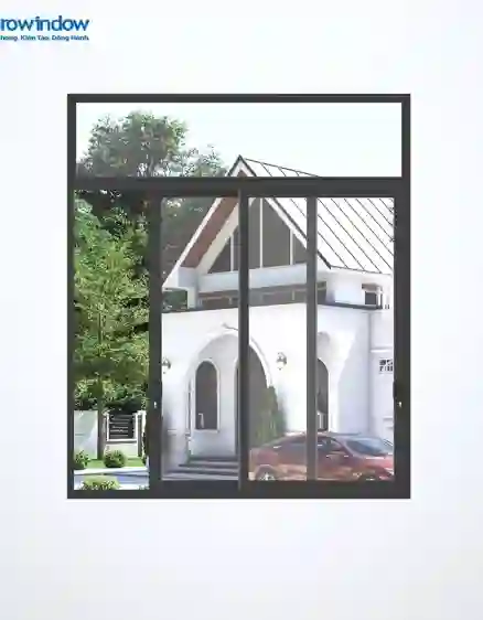 CỬA SỔ NHÔM 2 CÁNH MỞ TRƯỢT