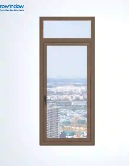 CỬA SỔ NHÔM 1 CÁNH MỞ QUAY NGOÀI