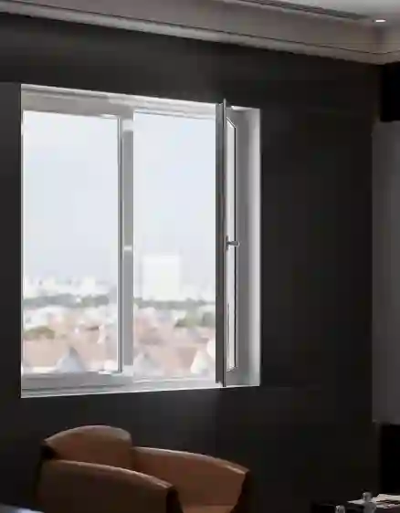 CỬA SỔ uPVC 2 CÁNH MỞ QUAY LẬT TRONG