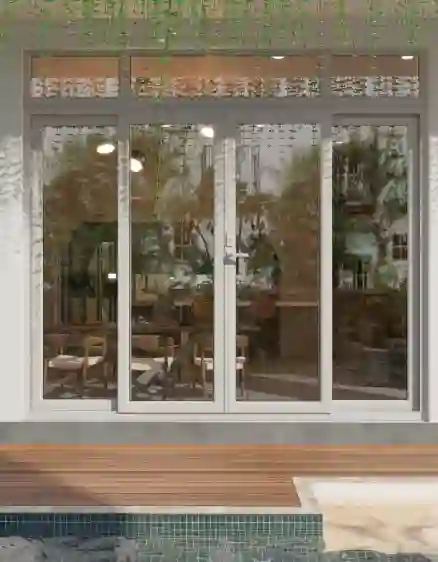CỬA ĐI uPVC 4 CÁNH XẾP TRƯỢT