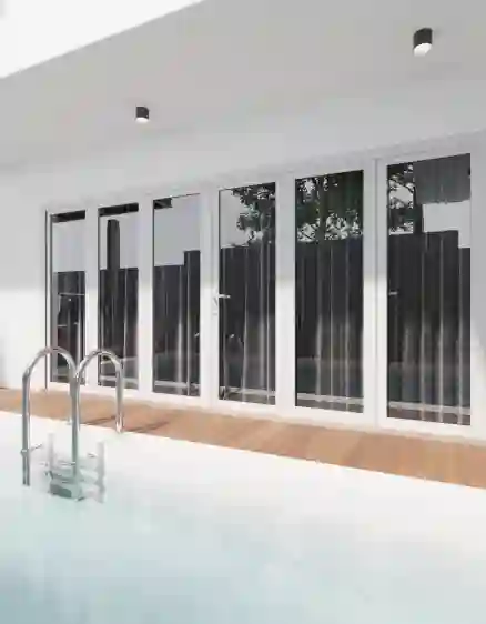 CỬA ĐI uPVC 6 CÁNH XẾP TRƯỢT