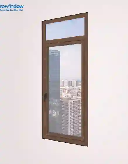 CỬA SỔ NHÔM 1 CÁNH MỞ QUAY NGOÀI