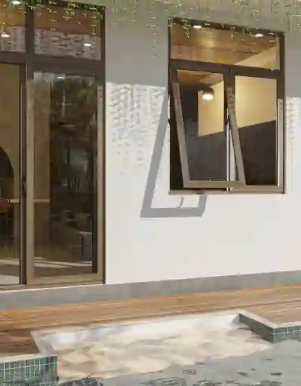 CỬA SỔ uPVC MỞ HẤT