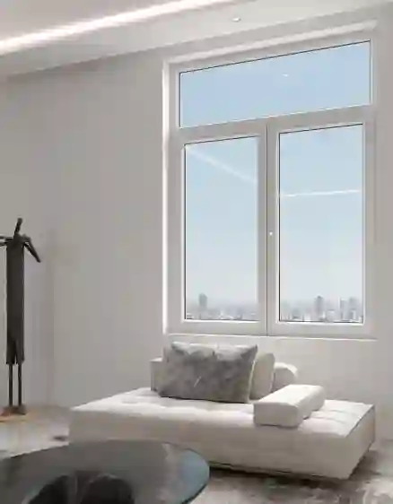 CỬA SỔ uPVC 2 CÁNH MỞ QUAY LẬT TRONG