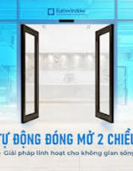 Cửa bản lề sàn tự động