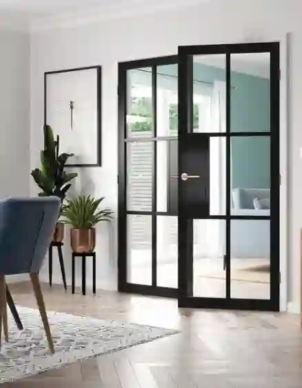 CỬA ĐI uPVC 2 CÁNH MỞ QUAY NGOÀI
