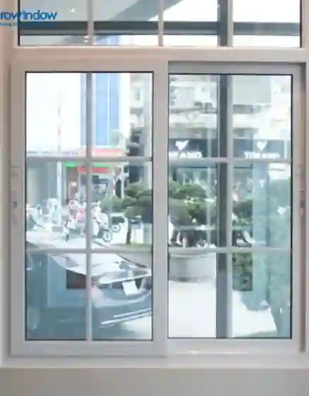 CỬA SỔ MỞ TRƯỢT uPVC 2 CÁNH