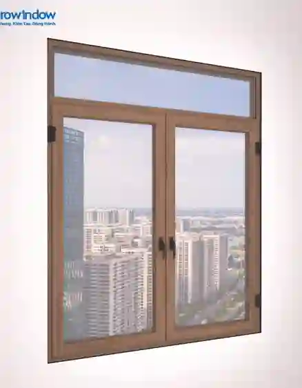 CỬA SỔ NHÔM 2 CÁNH MỞ QUAY TRONG