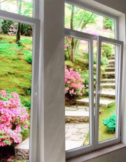 CỬA SỔ uPVC 1 CÁNH MỞ QUAY TRONG