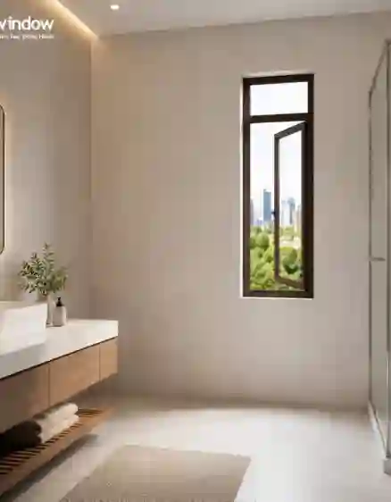 CỬA SỔ NHÔM 1 CÁNH MỞ QUAY NGOÀI