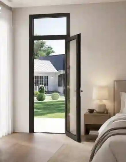 CỬA ĐI NHÔM 1 CÁNH MỞ QUAY TRONG