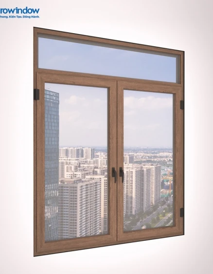 CỬA SỔ NHÔM 2 CÁNH MỞ QUAY TRONG