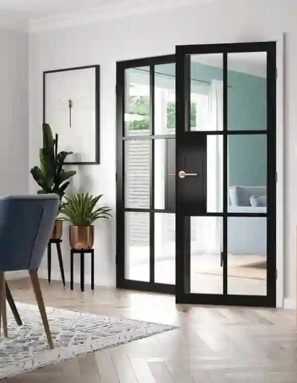 CỬA ĐI uPVC 2 CÁNH MỞ QUAY NGOÀI