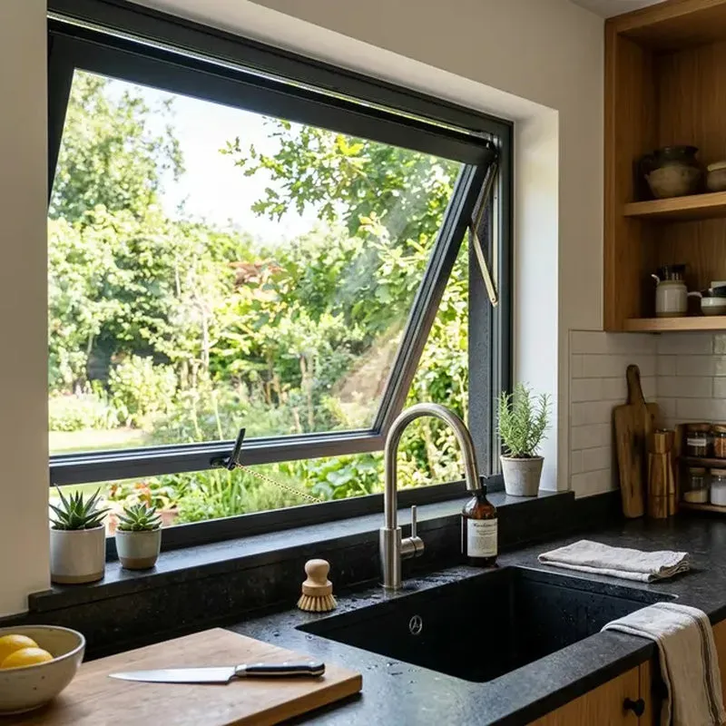 Cửa sổ uPVC mở hất