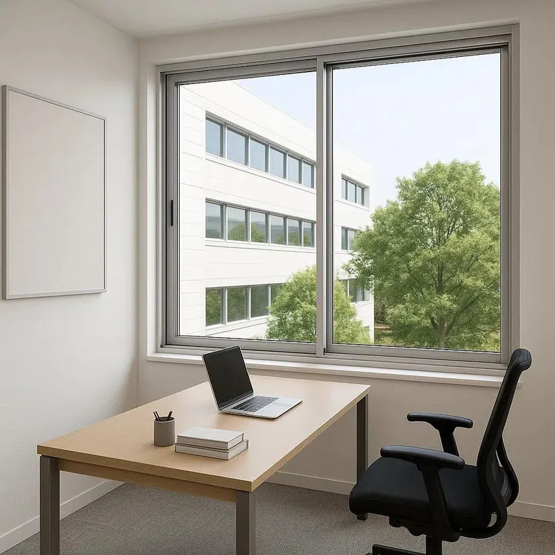 Cửa sổ mở trượt uPVC 2 cánh