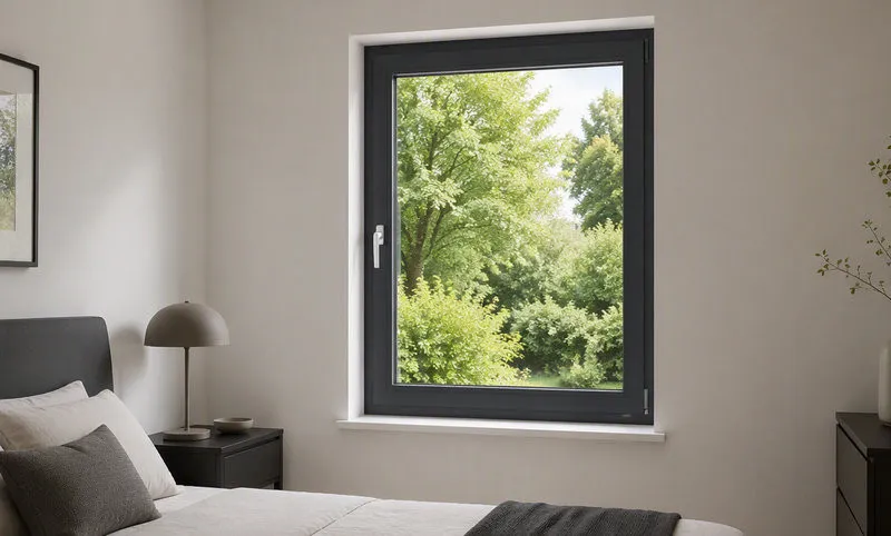 Cửa sổ uPVC 1 cánh mở quay ngoài