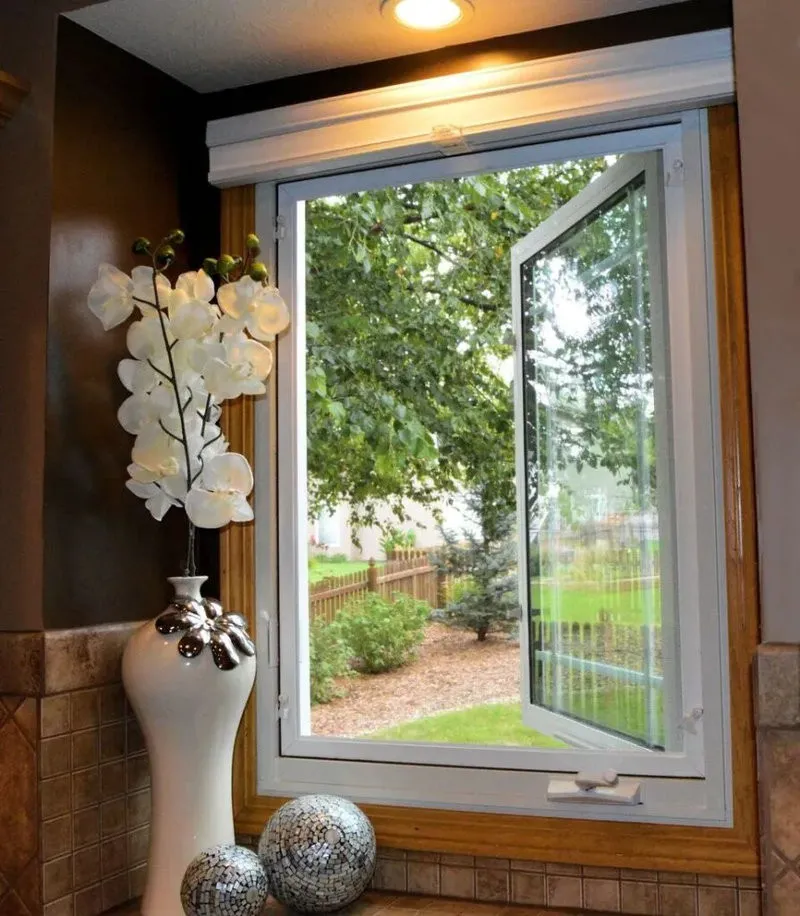 Cửa sổ uPVC 1 cánh mở quay ngoài
