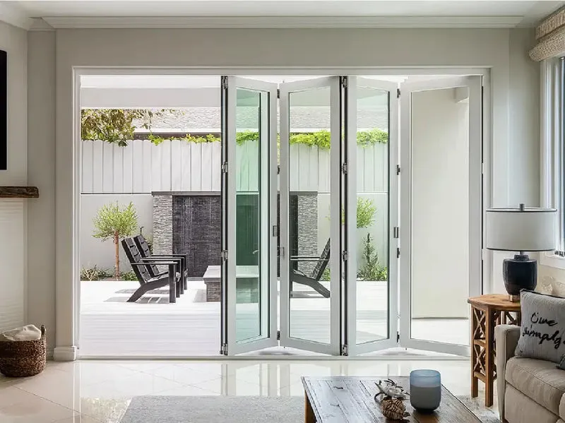 CỬA ĐI uPVC 6 CÁNH XẾP TRƯỢT