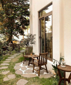 Cửa nhựa Eurowindow màu gỗ